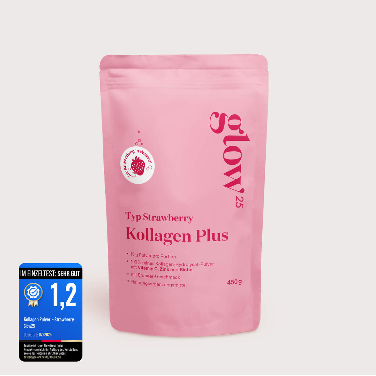 Glow25 Kollagen Plus Typ Strawberry