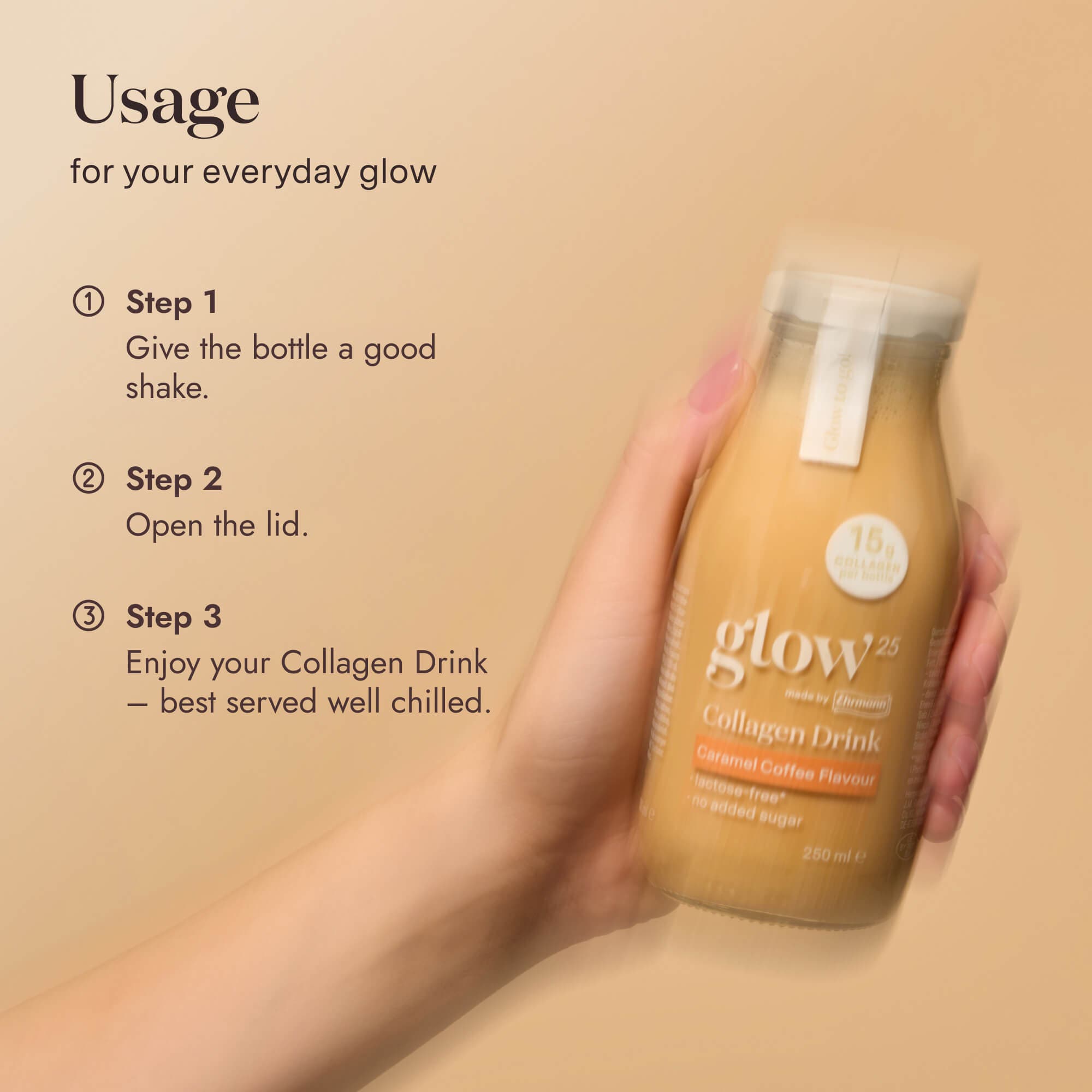 Collagen Drink – Caramel Coffee Flavour (10 Flaschen)