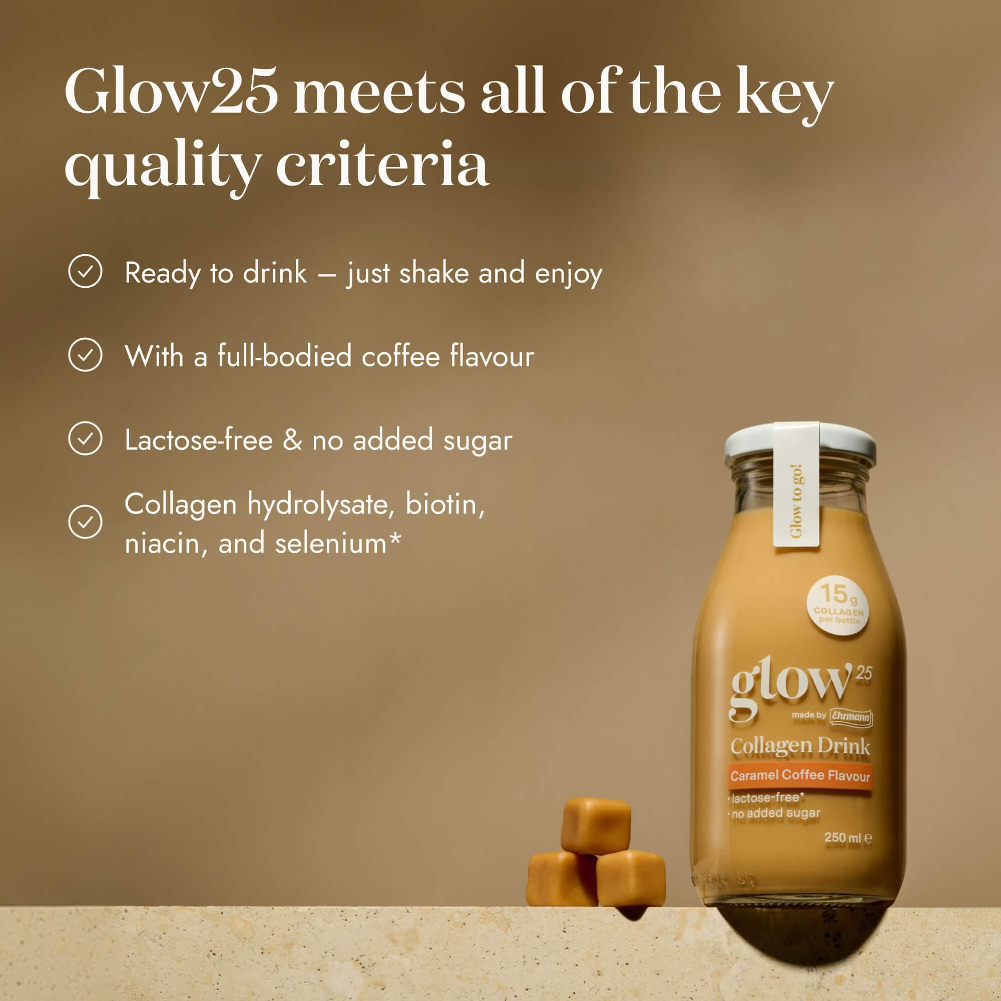 Collagen Drink – Caramel Coffee Flavour (10 Flaschen)
