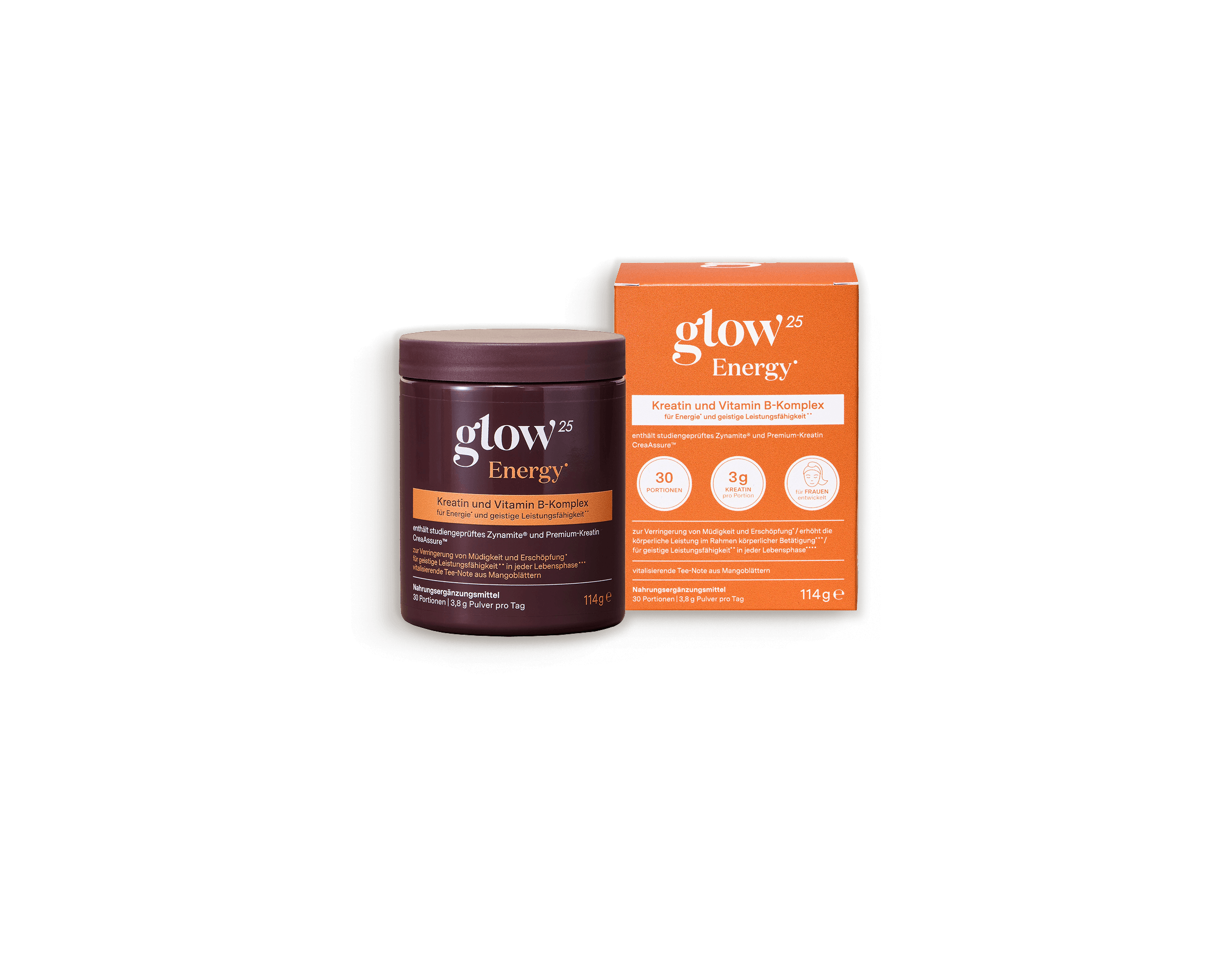 Glow25 Energy: Energie-Pulver mit Kreatin