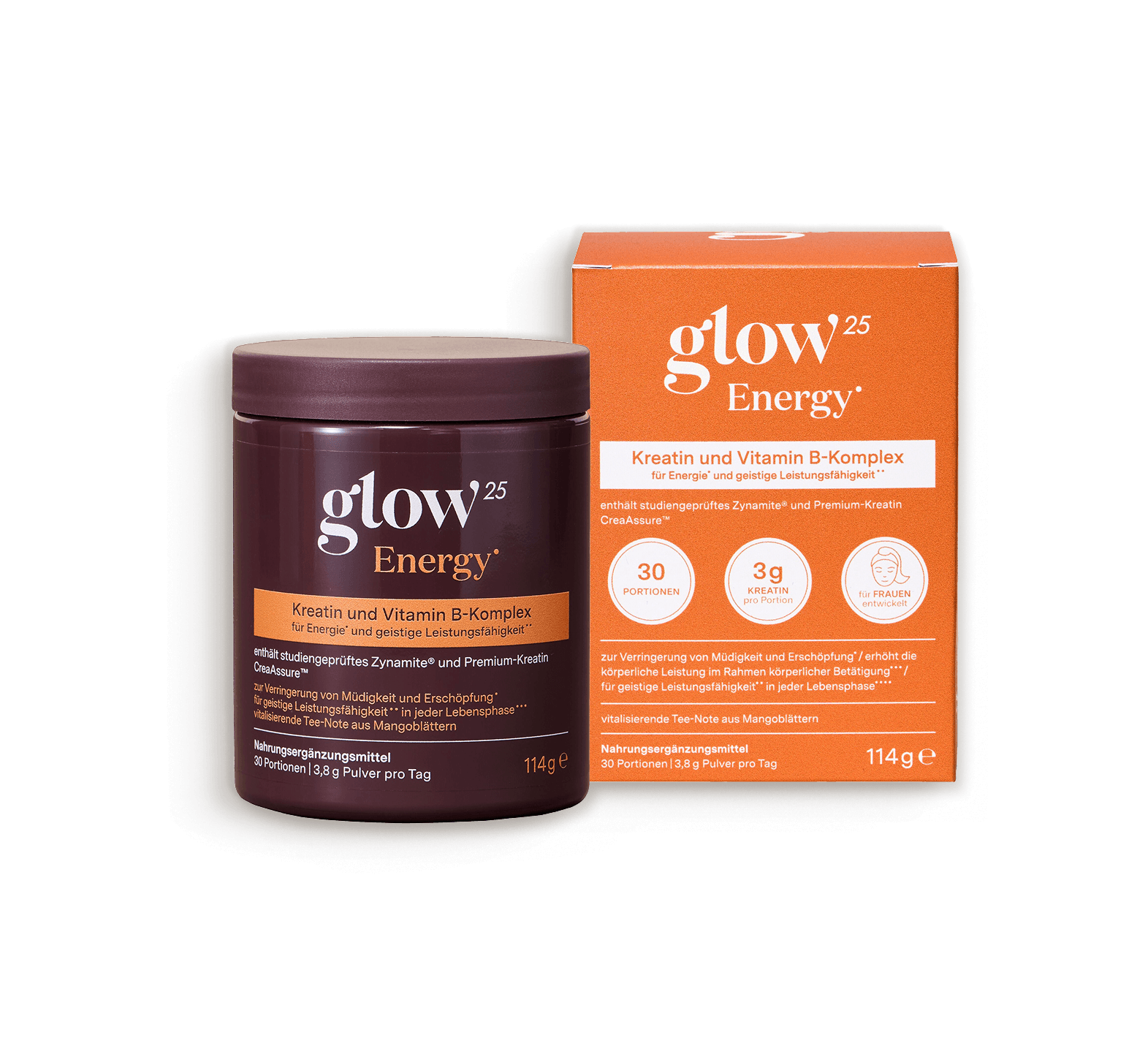 Glow25 Energy: Energie-Pulver mit Kreatin