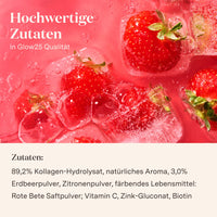 Glow25 Kollagen Plus Typ Strawberry Qualitaet