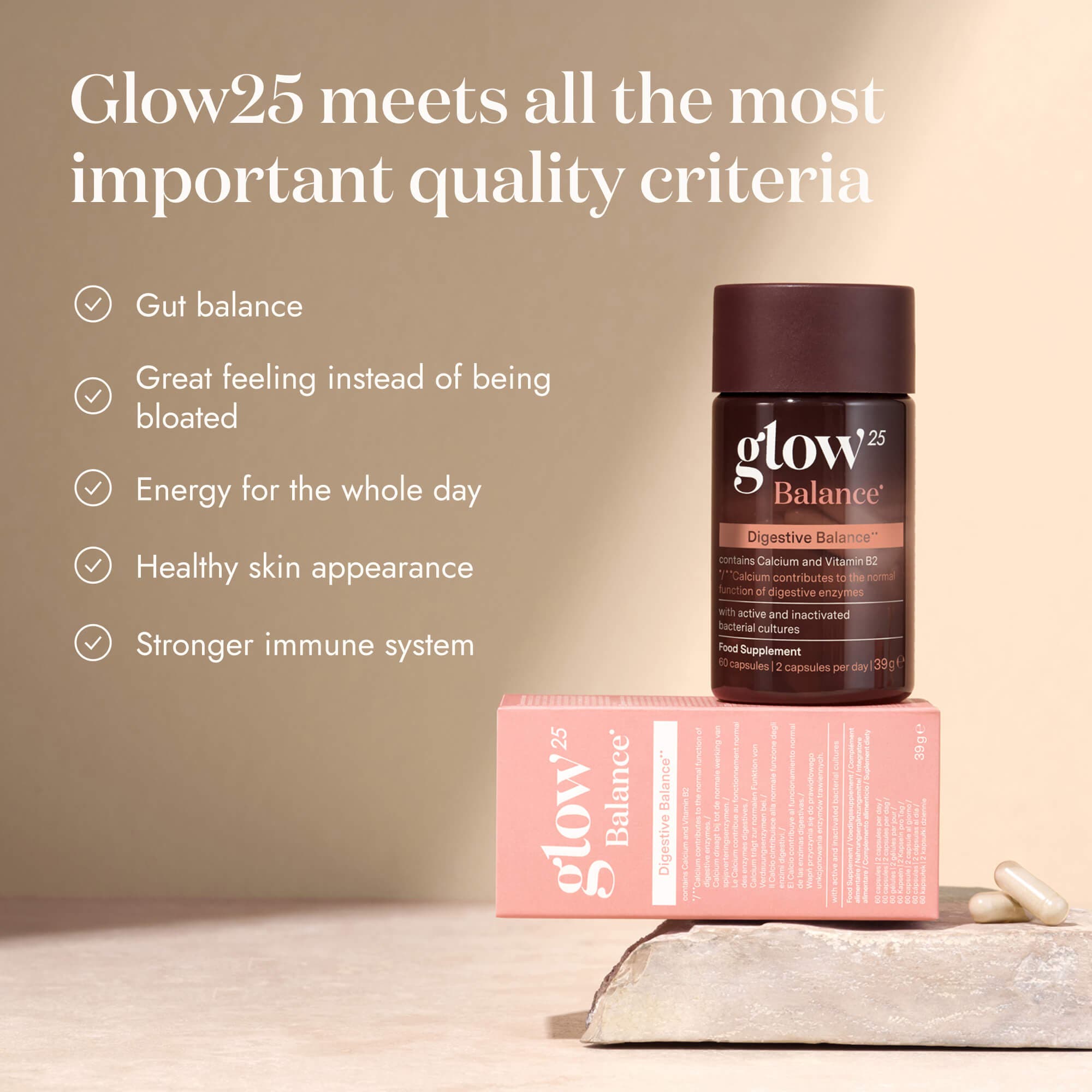 Glow25 Balance – Darmbalance Kapseln