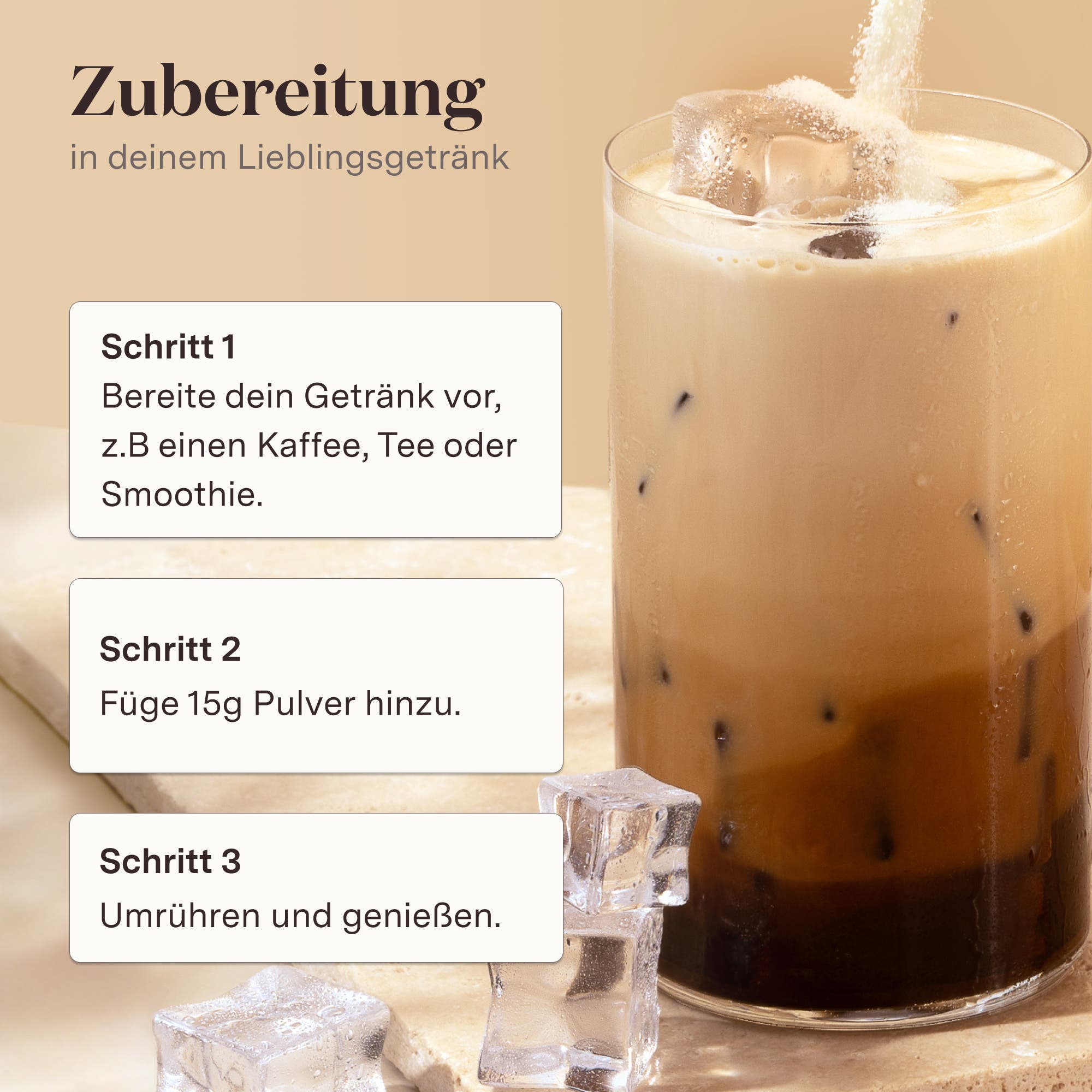 glow25 aufbewahrung Kollagen Plus Pulver + Vitamin C, Zink & Biotin