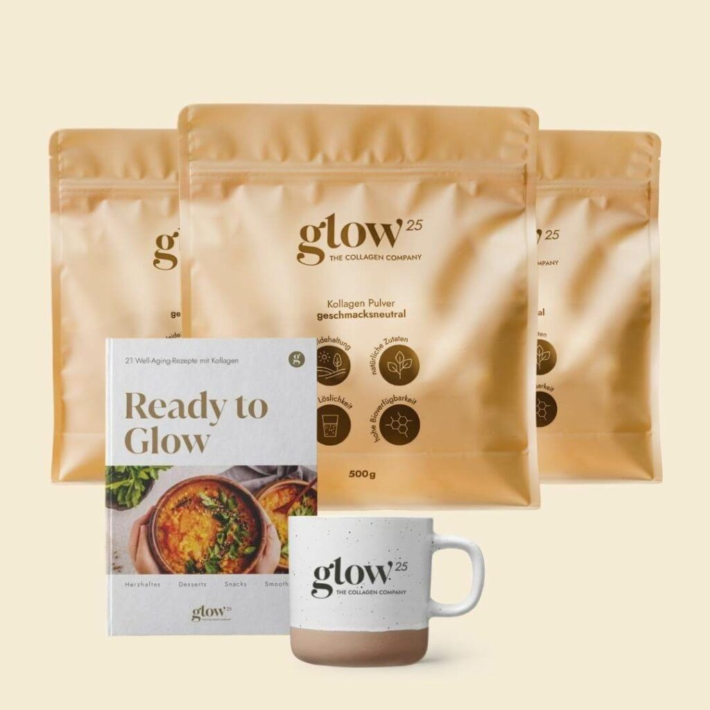 Einmaliges Kollagen Pulver Angebot 3er Glow25