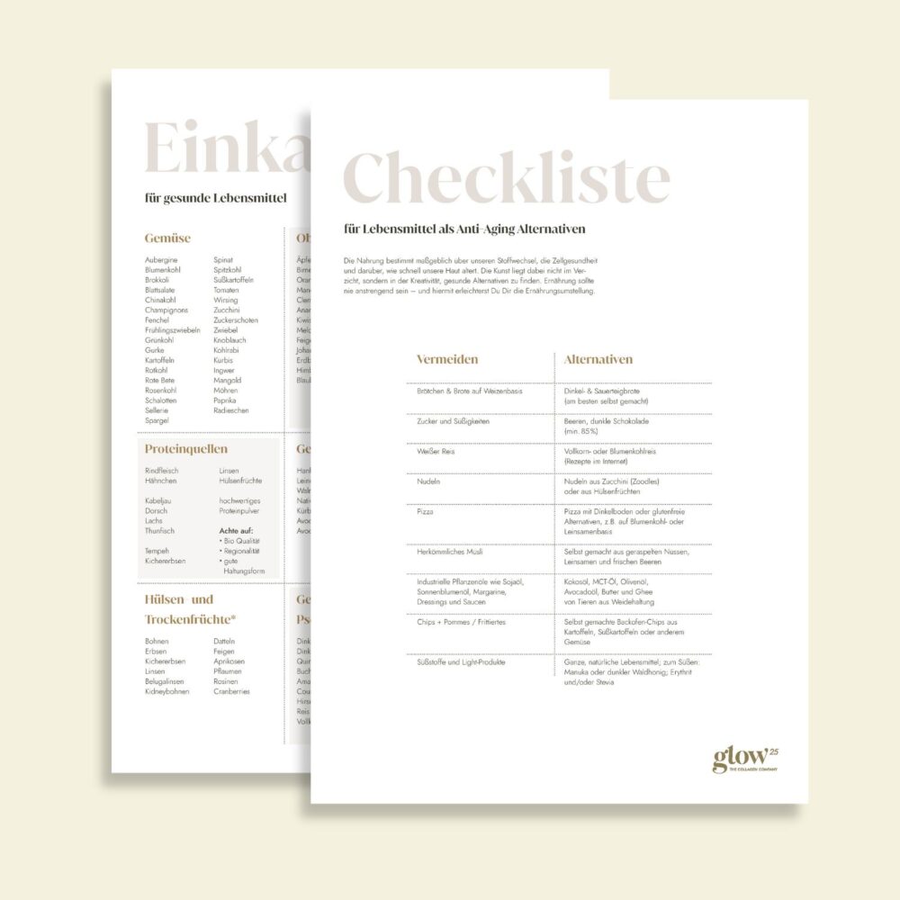 Einkaufs und Checkliste