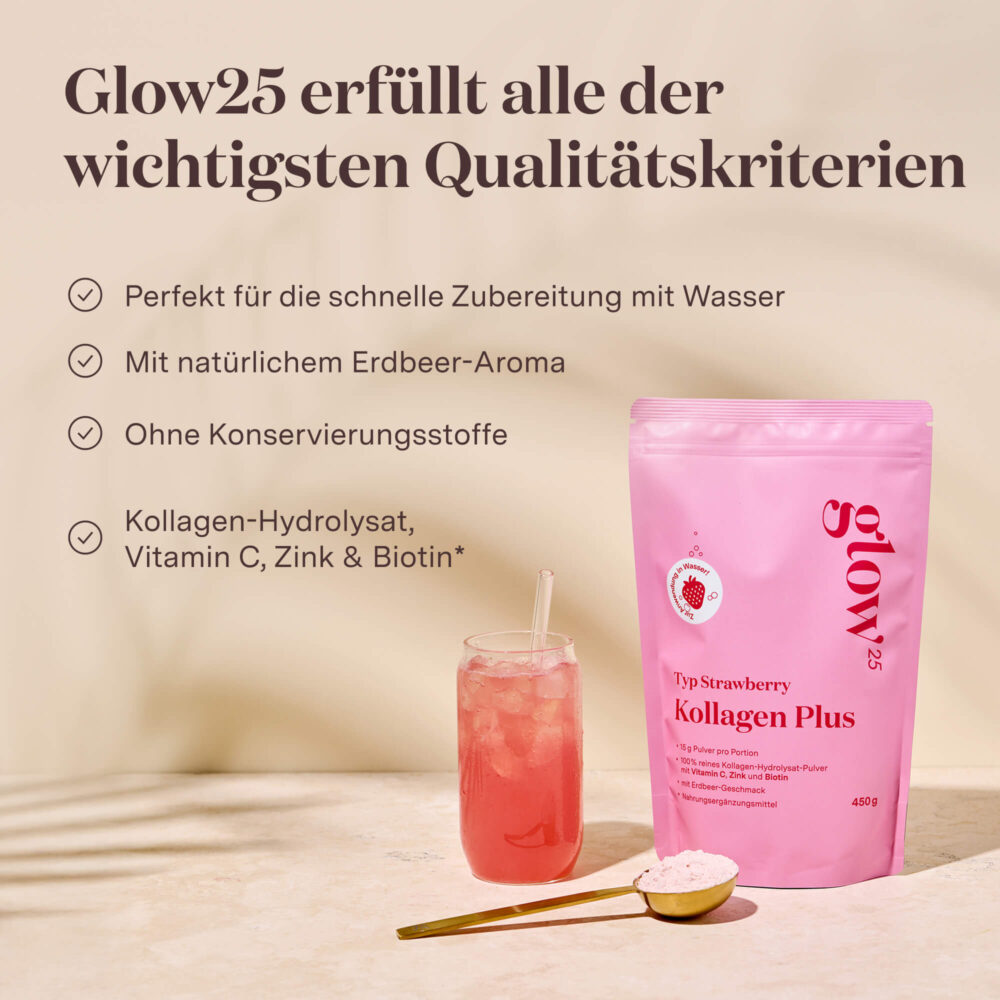 Glow25 Kollagen Plus Typ Strawberry – Bild 2