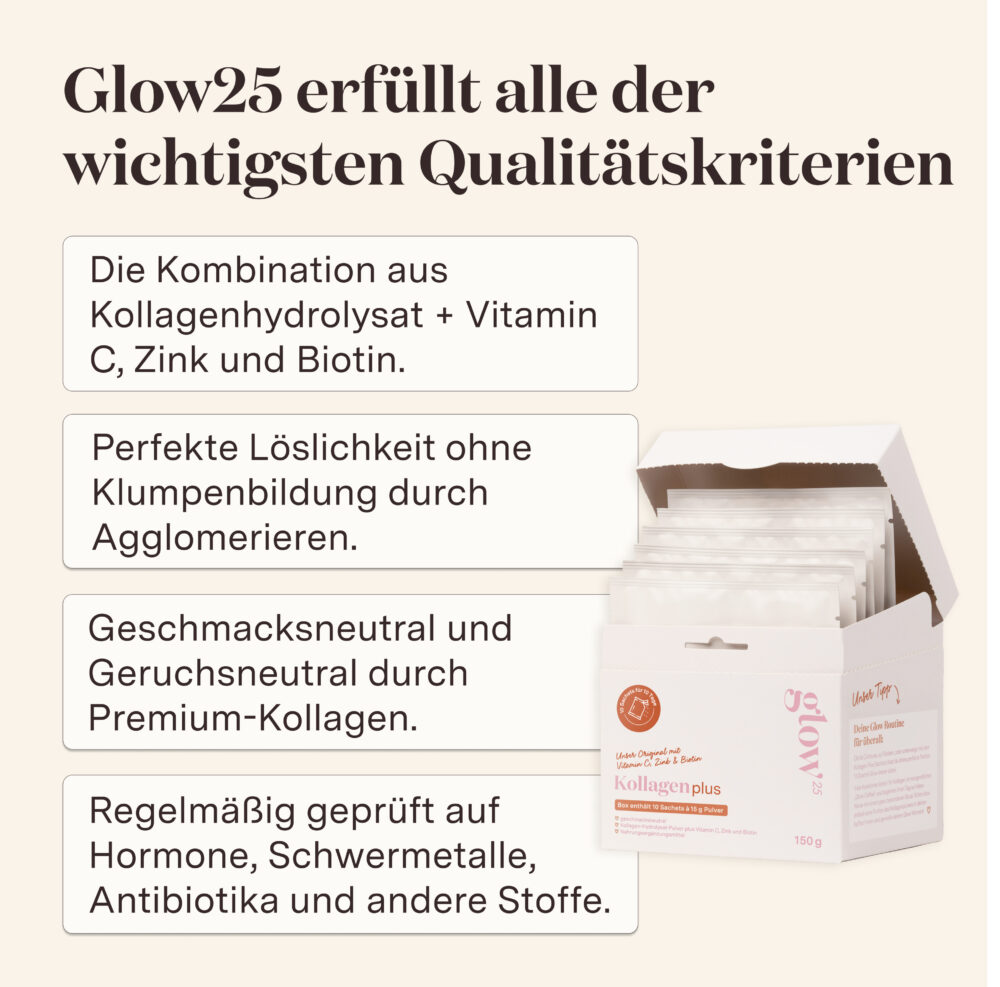 Glow 25 Kollagen Plus Sachets – Bild 3