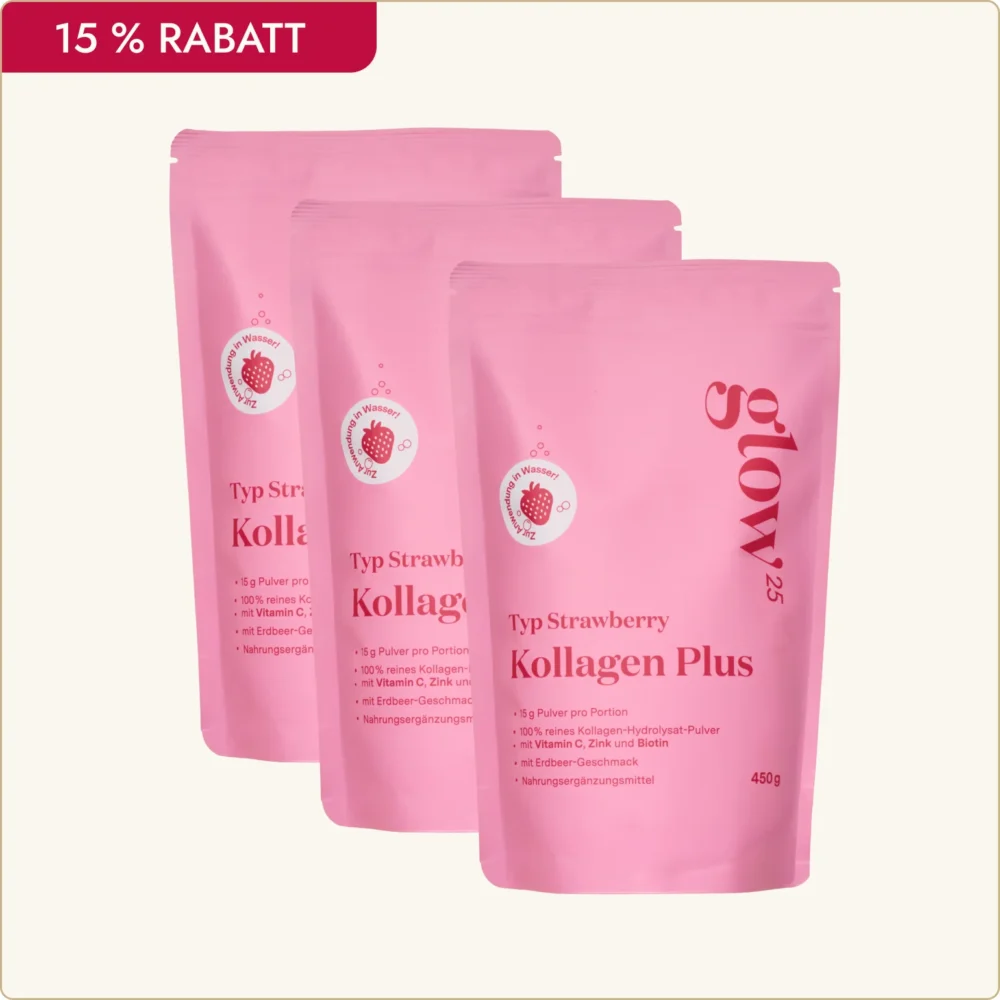 Bundle – Kollagen Plus Typ Strawberry - 3 Monats Kur