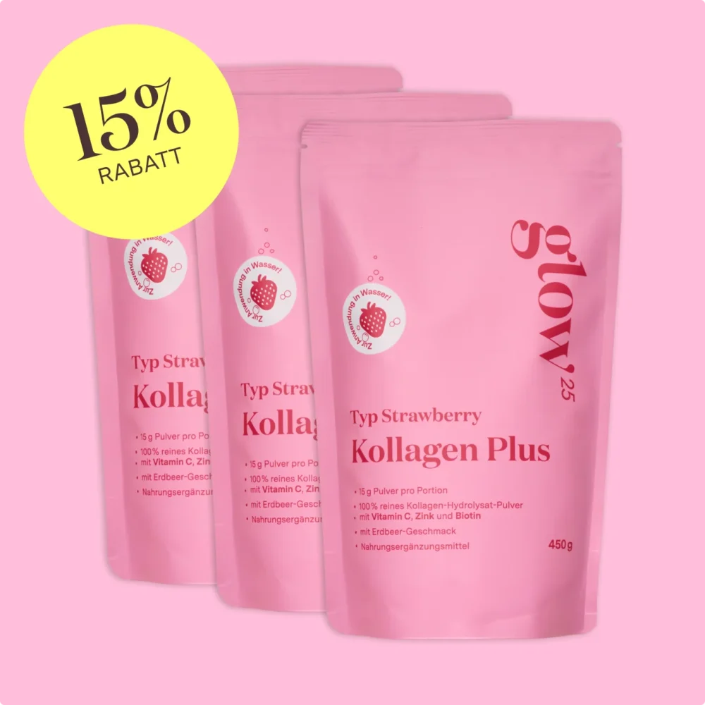 Bundle – Limited Edition Sale 2025 - Kollagen Plus Strawberry - 3 Monats Kur