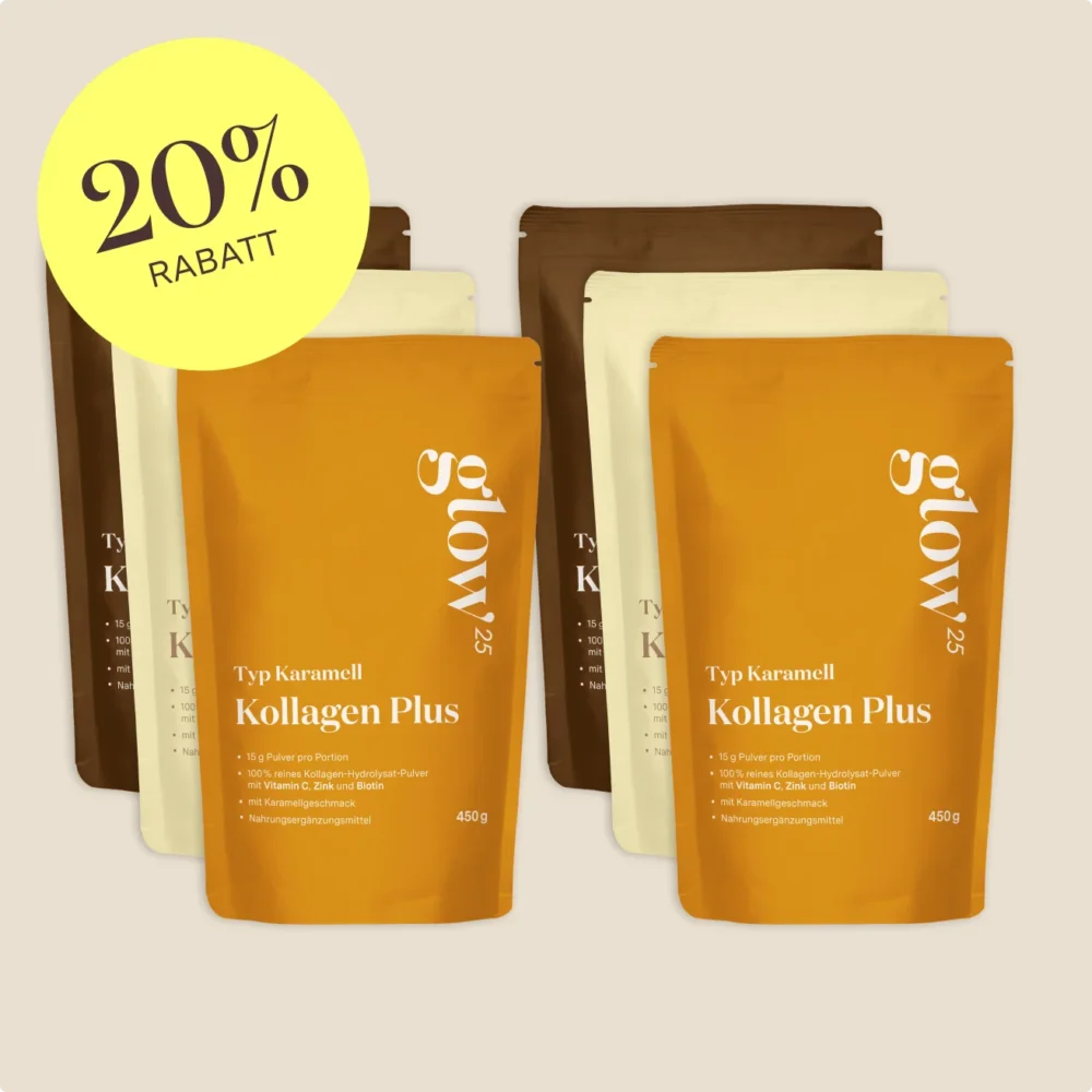 Bundle – Limited Edition Sale 2025 - Kollagen Plus - Mix Set - Vanille-Karamell-Schokolade - 6er Set