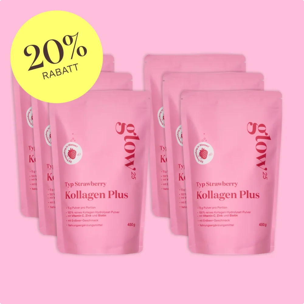 Bundle – Limited Edition Sale 2025 - Kollagen Plus Strawberry - 6 Monats Kur