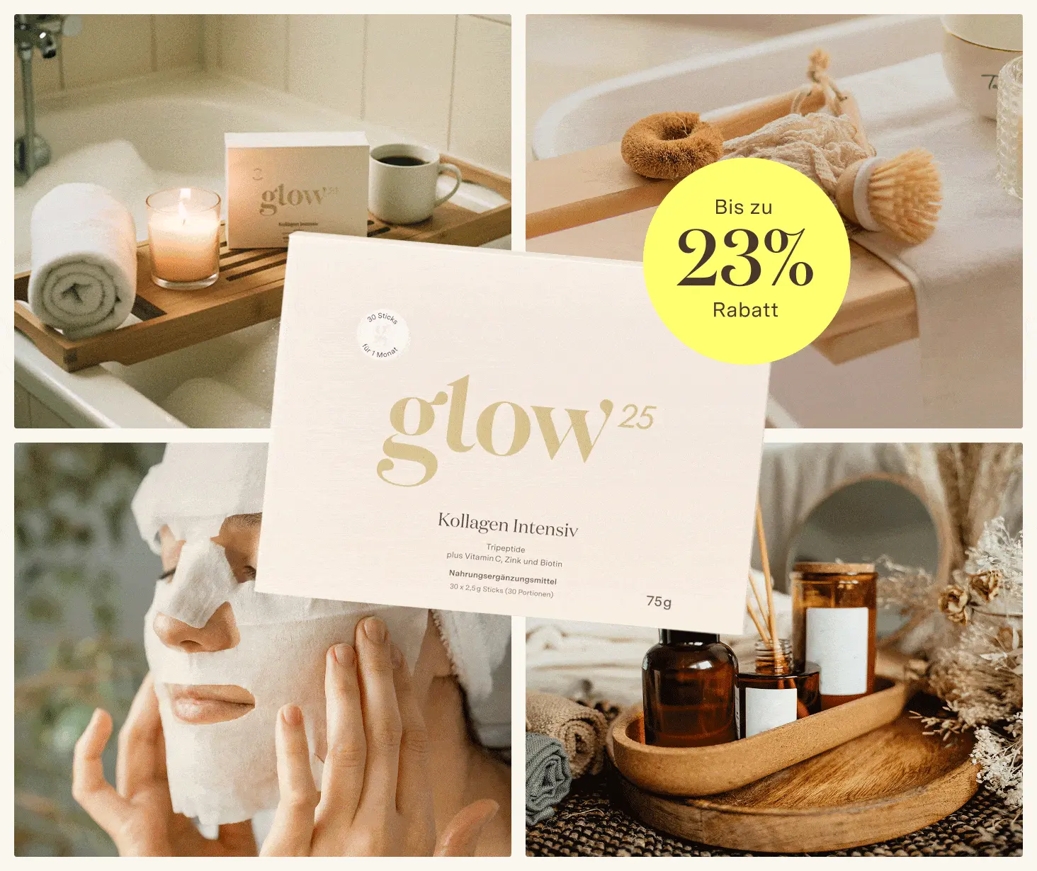 Glow25 – The Collagen Company 1 Glow25 Herbst Sale homepage 16