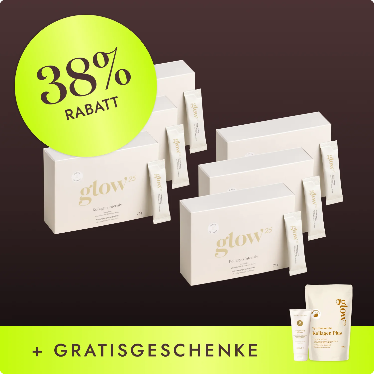 Bundle – Glowember 2 – Kollagen Intensiv - 6 Pack 1 Bundle – Glowember 2 – Kollagen Intensiv - 6 Pack
