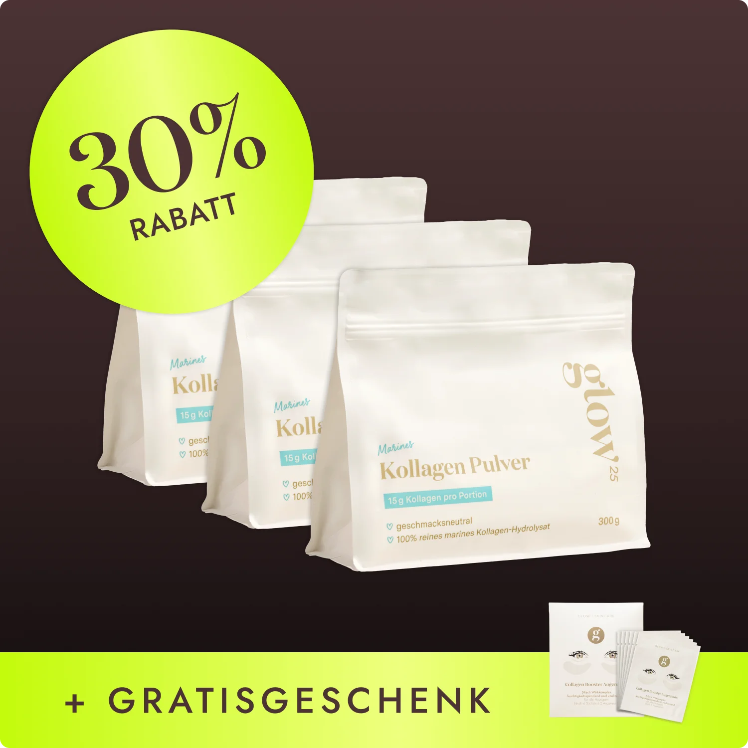 Glow25 Black Friday Marine 3 Eye Pads